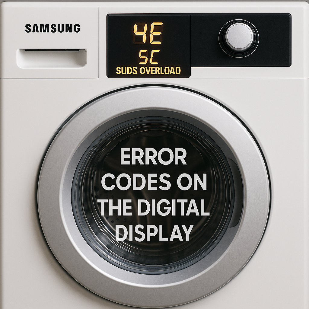 Error Codes on the Digital Display